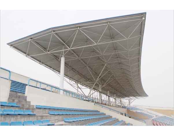 临汾河南理工大学体育场看台网架